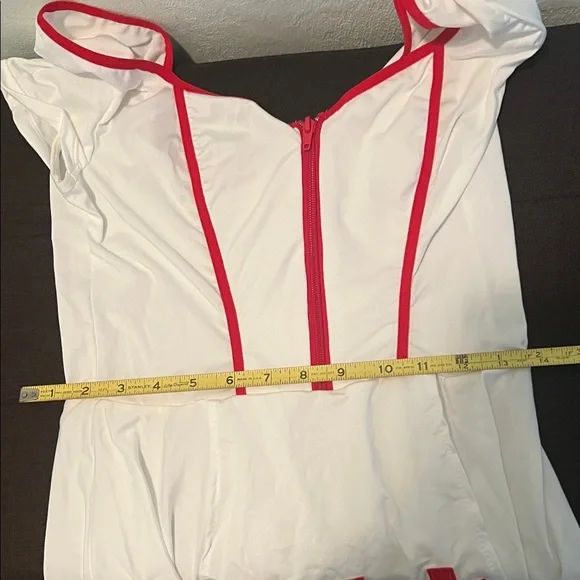 # 0763+ Women’s Nurse Costume - White and Red Set - Picture 4 of 6